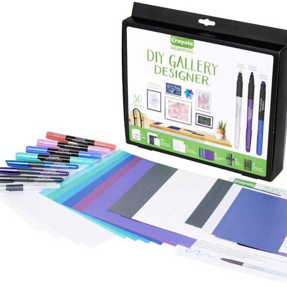 2/20$ NWT CRAYOLA 30PC DIY GALLERY WALL ART SET - Picture 2 of 7